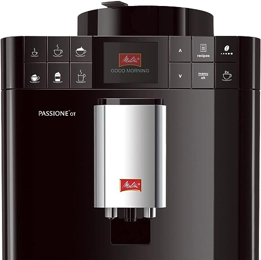 Melitta PASSIONE OT Fully Automatic Espresso Coffee Machine One Touch Function,Black F53/1-103