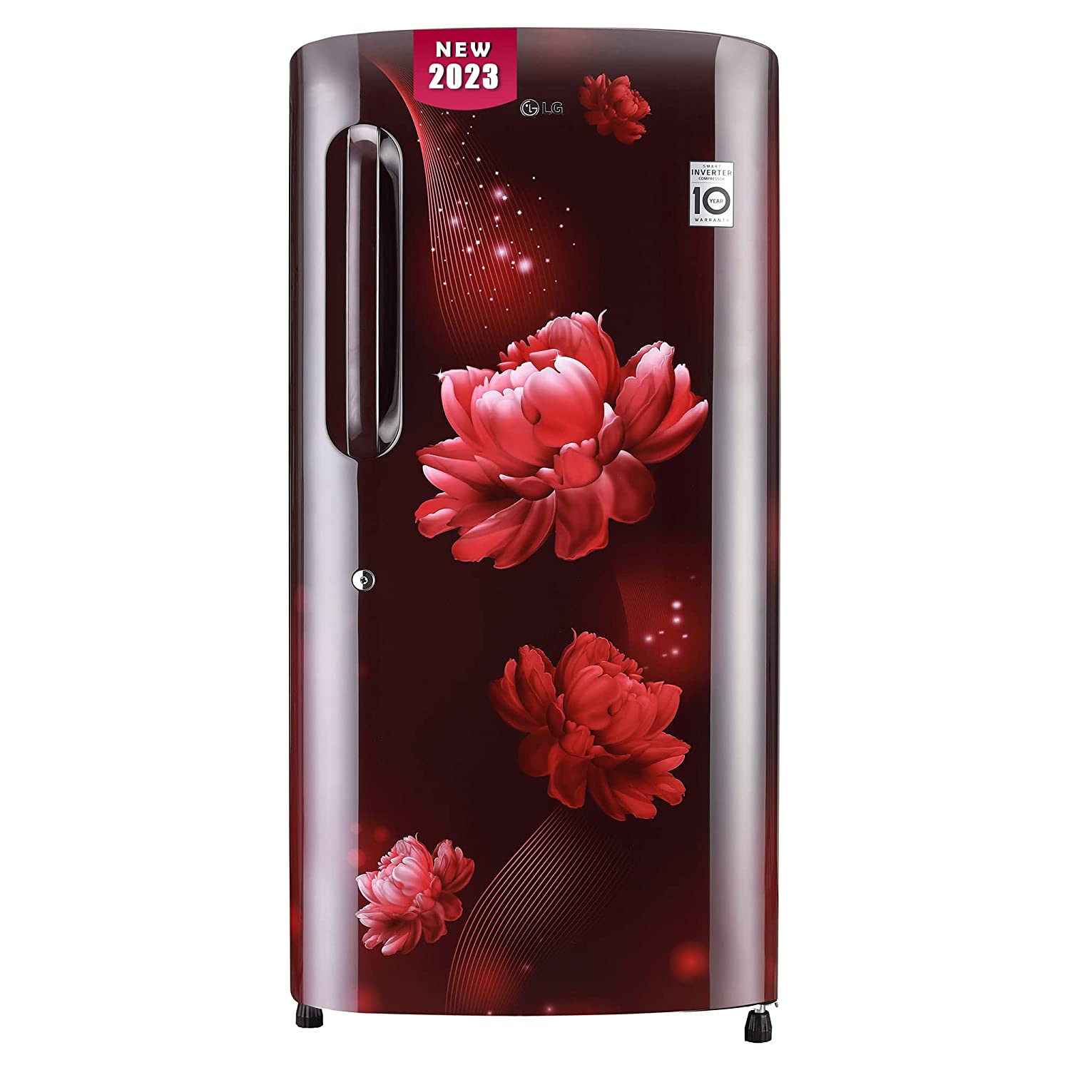 LG 205 L 4 ஸ்டார் இன்வெர்ட்டர் டைரக்ட்-கூல் சிங்கிள் டோர் ரெஃப்ரிஜிரேட்டர் (GL-B221ASCY, மொத்த அளவு- 215 L)