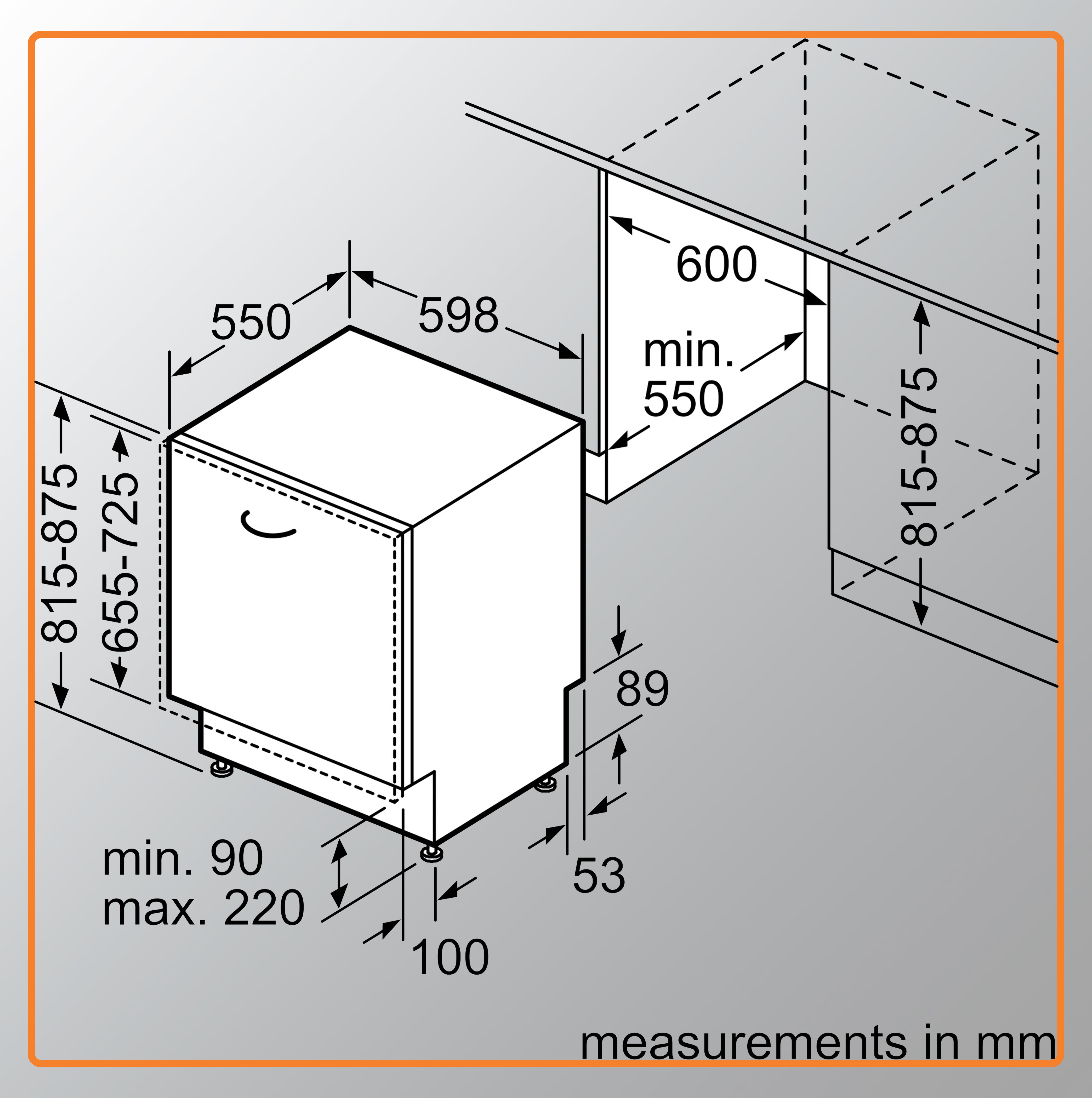 Bosch SMD6ZCX50E Series 6 fully-integrated dishwasher 60 cm