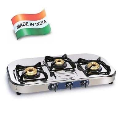 Glen Gas Stove 3 Burner 1037 Stainless steel