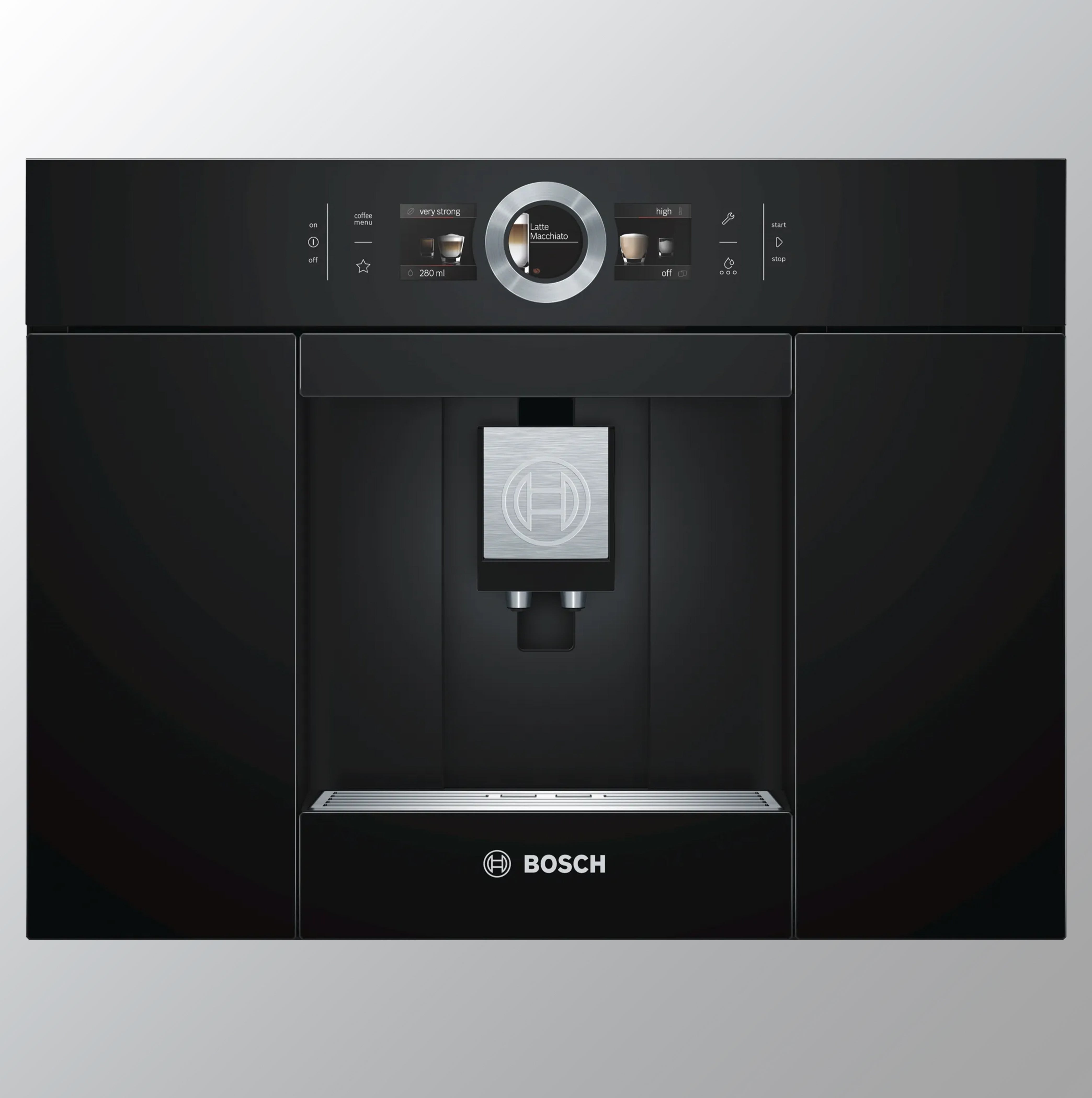 Bosch CTL636EB6 Series 8 Built-In Fully Automatic Coffee Machine Black, Removable water tank