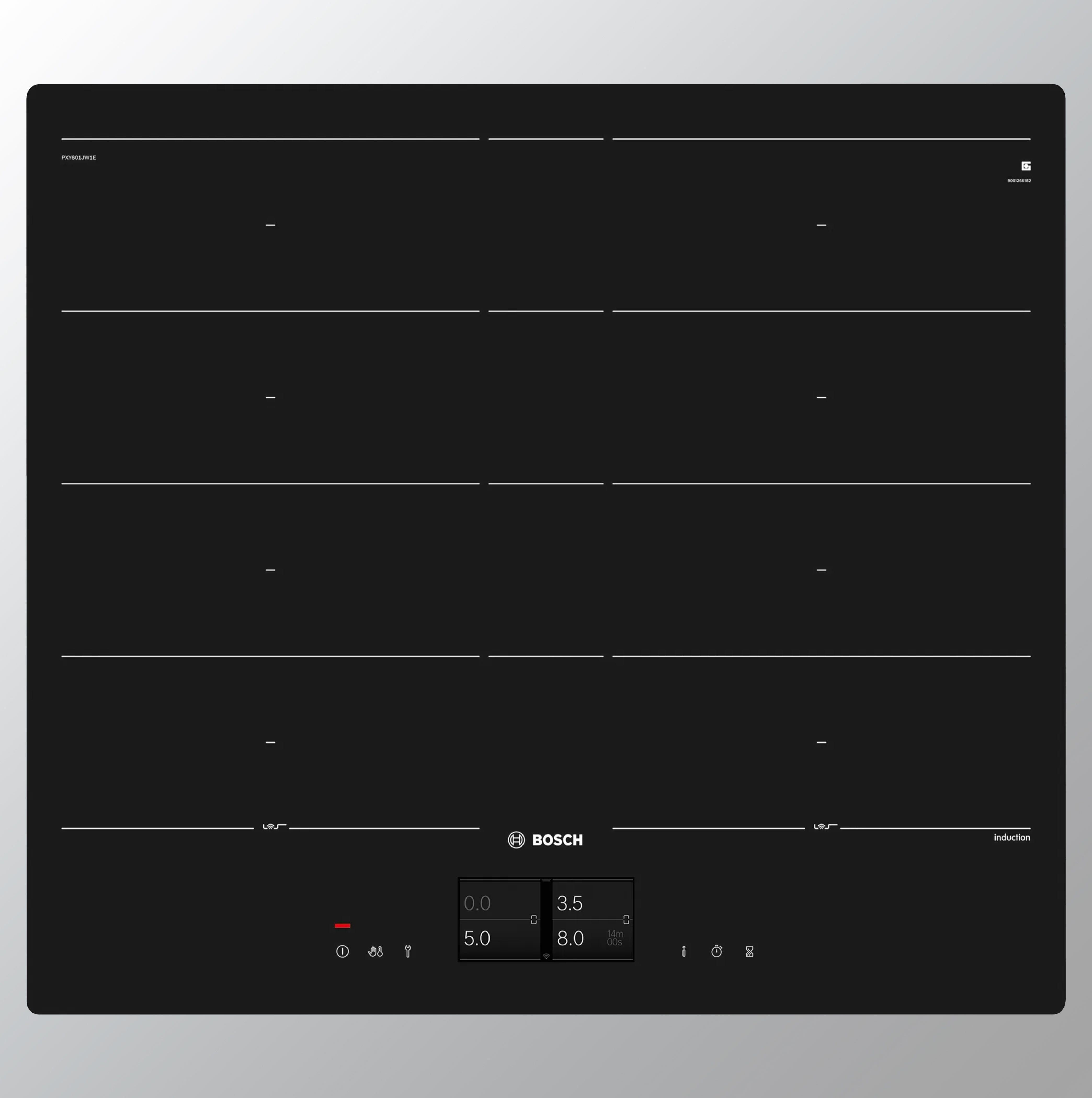 Bosch PXY601JW1E Series 8 Induction hob 60 cm Black