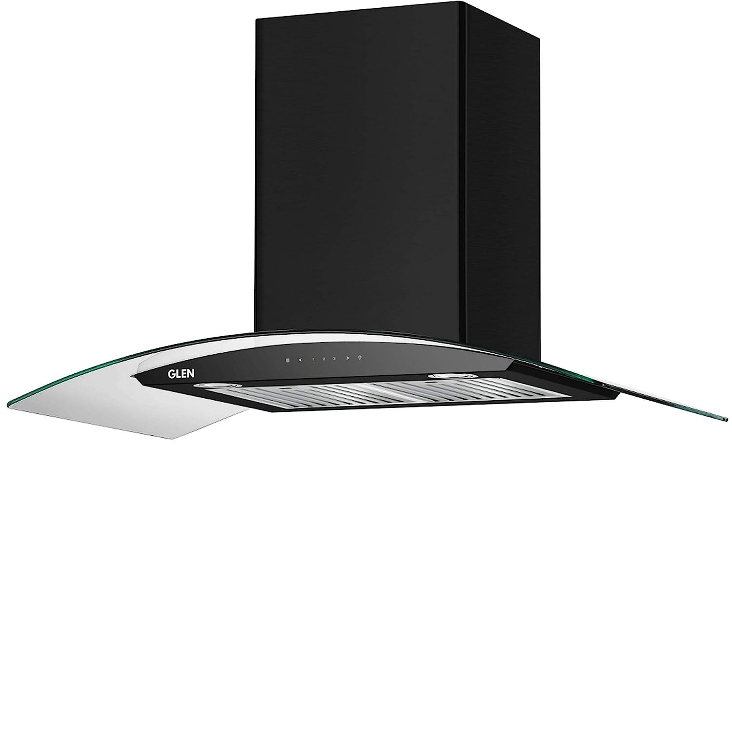 Glen 90cm 1200 m3/hr Auto Clean Chimney (Melissa A Clean 90, 2 Baffle Filters, Touch Control, Black)