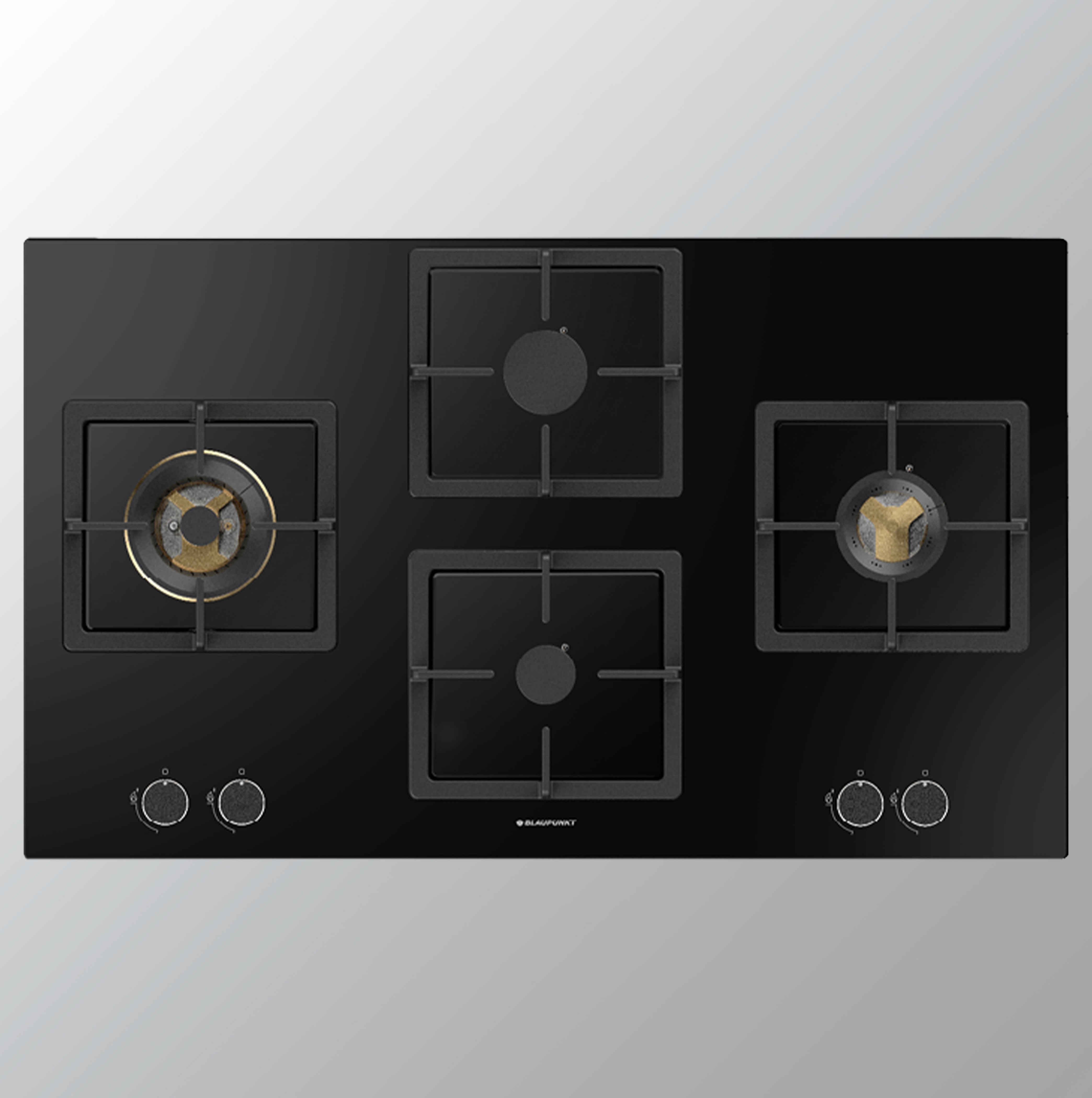 Blaupunkt 5GH85BB490 Gas Hob: 4-Burner, Spark Ignition, Controllable Design for Comfortable Electrical Consumption