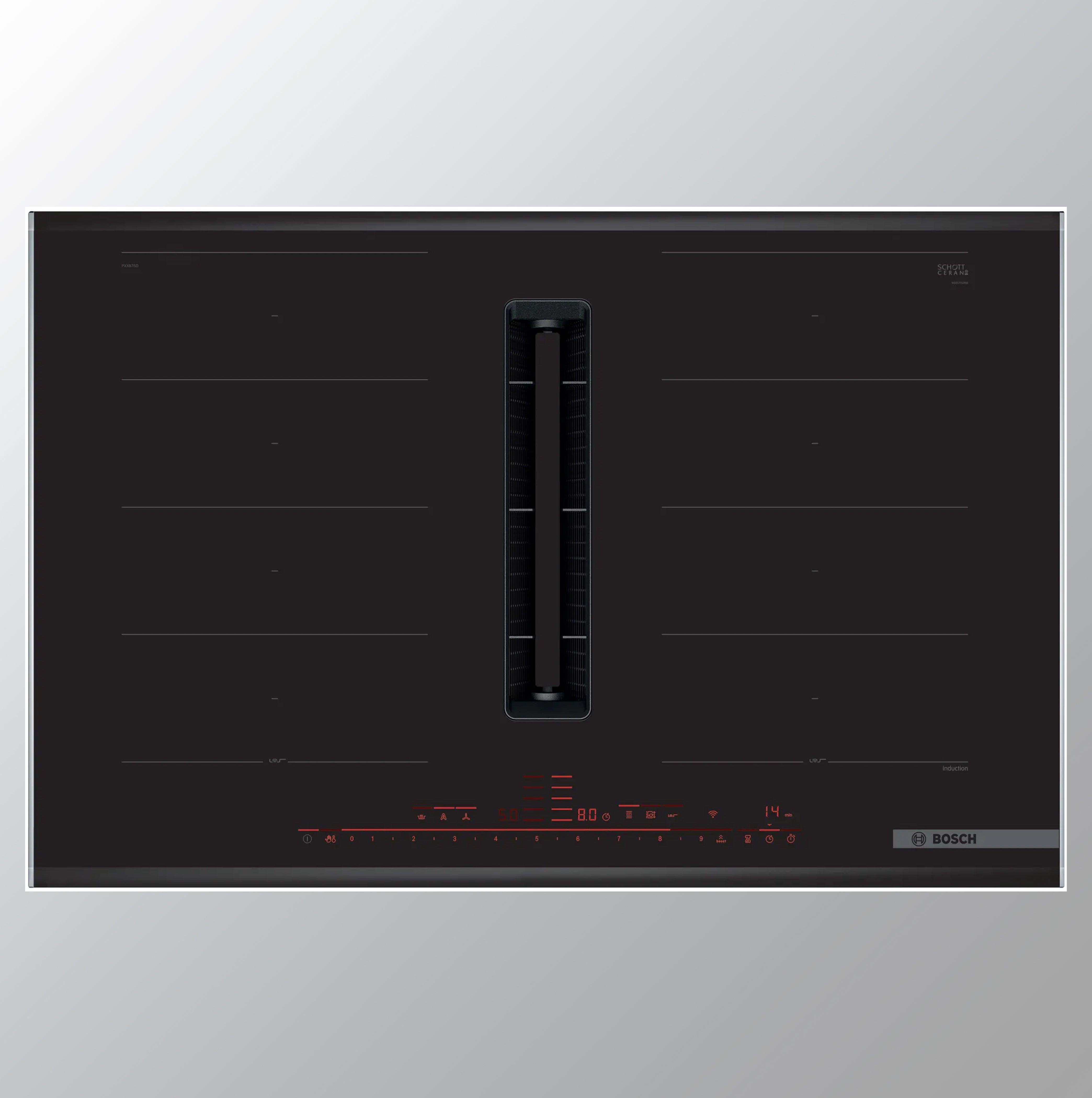 BOSCH Serie | 8 Induction hob with integrated ventilation system80 cm PXX875D67E