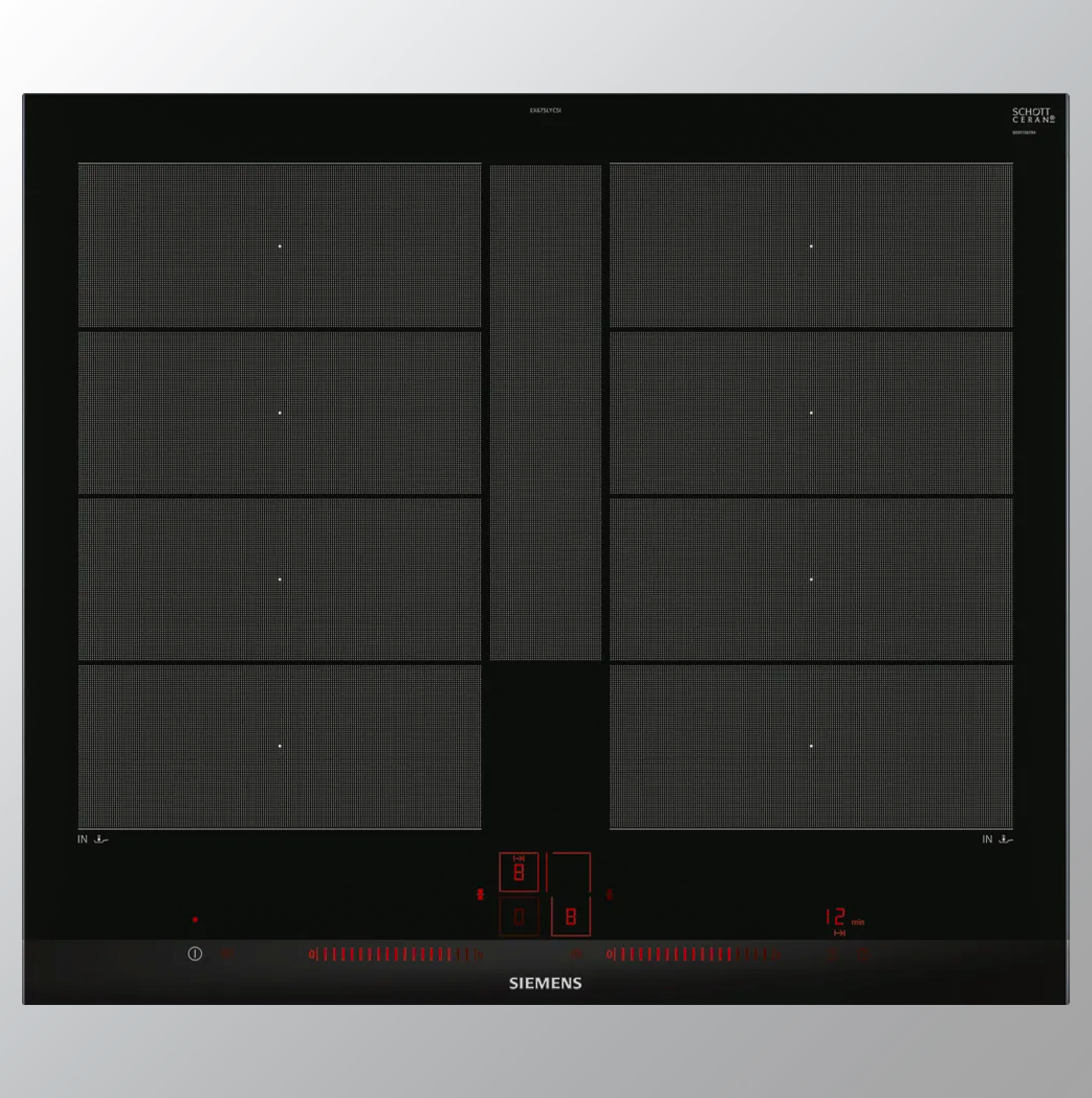 SiemensiQ700 Induction hob 60 cm Black EX675LYC5I