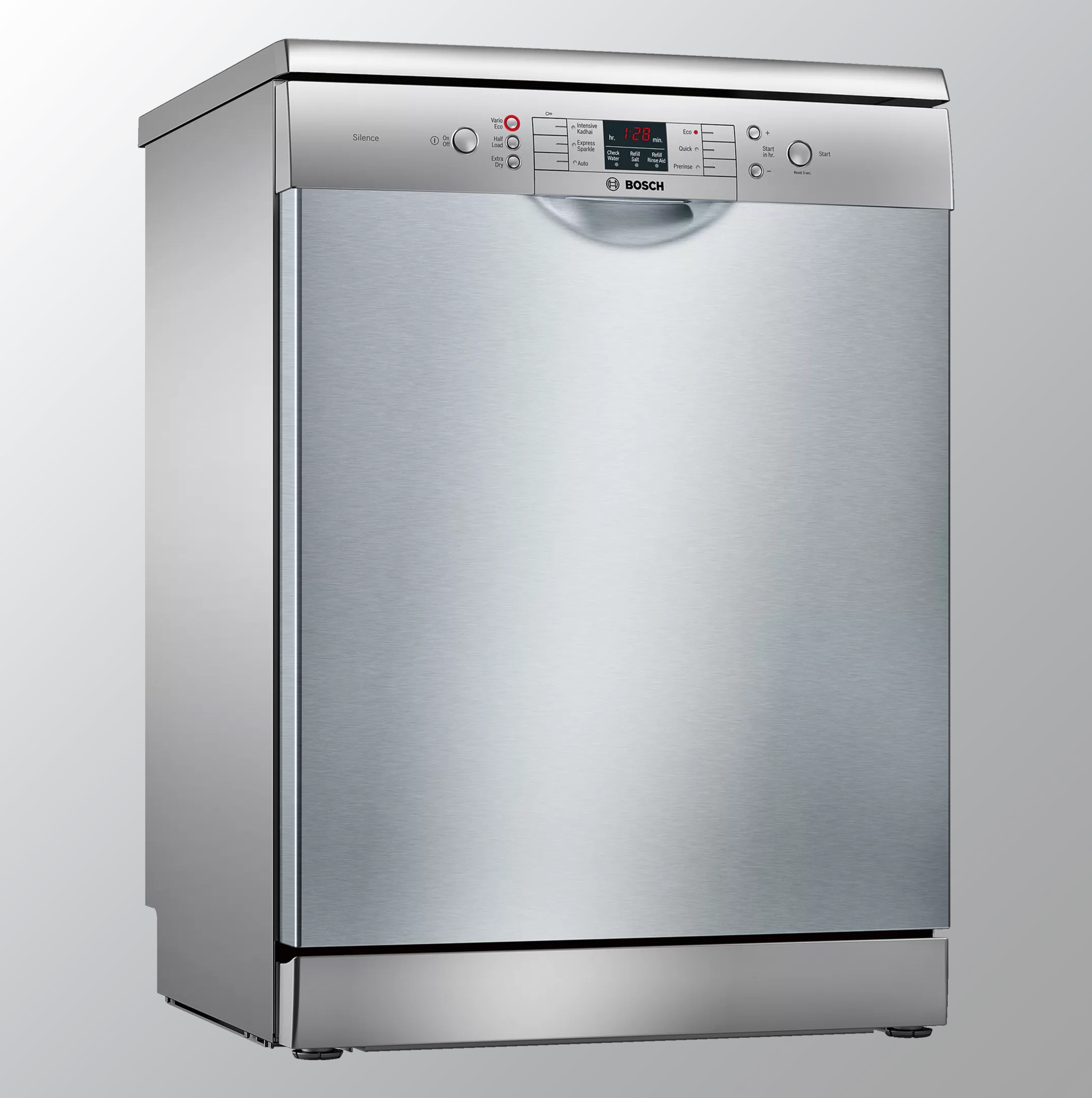 Bosch 13 Place Settings Dishwasher (SMS66GI01I, Silver Inox)