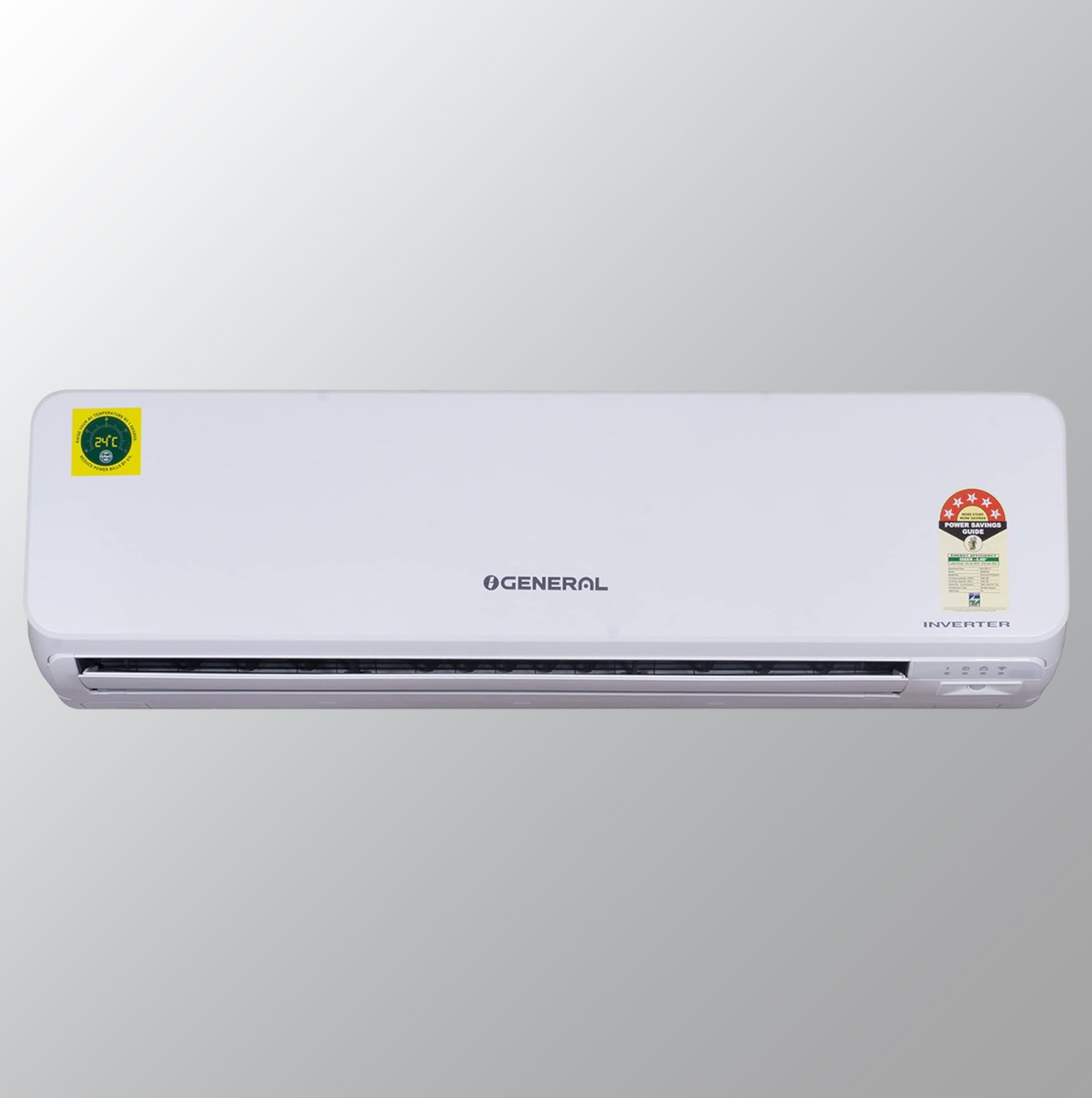 OGeneral CPTB 1 Ton 3 Star Inverter Split AC (Copper Condenser, ASGG12CPTB-B, White)