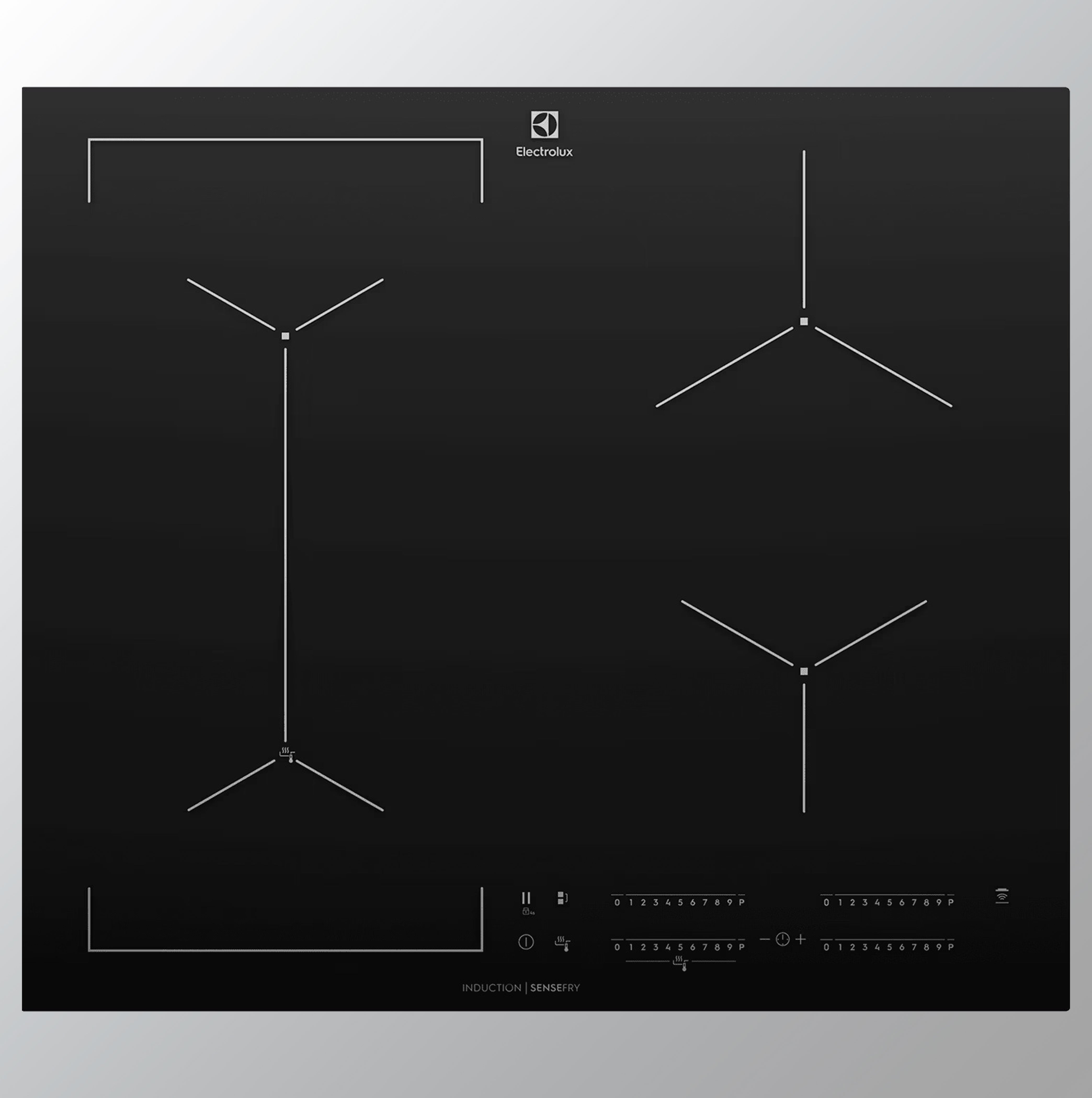 इलेक्ट्रोलक्स 60 सेमी अल्टीमेट टेस्ट 700 बिल्ट-इन इंडक्शन हॉब 4 कुकिंग ज़ोन के साथ EHI645BE