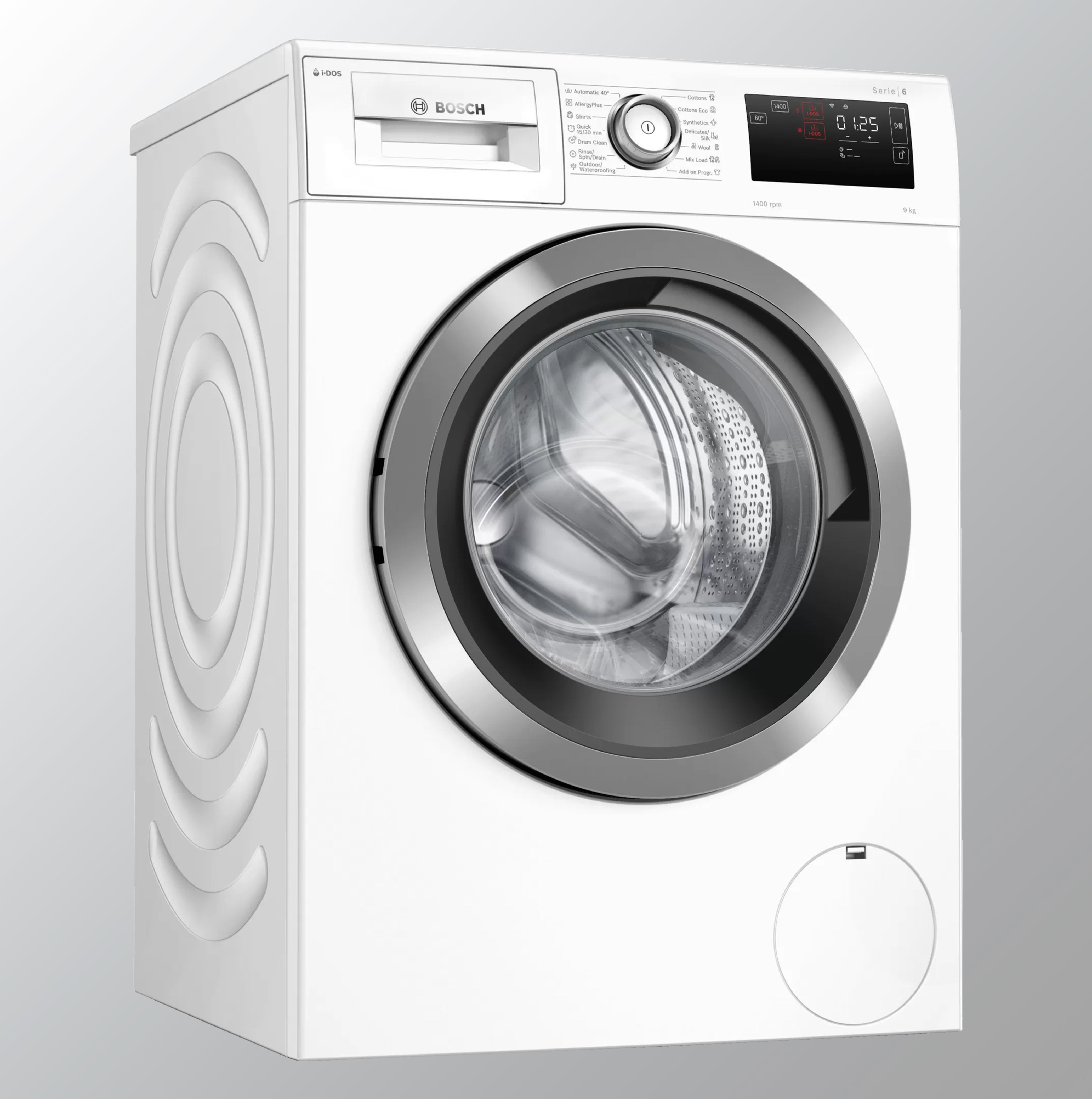 Bosch 8kg Inverter Fully-Automatic Front Loading Washing Machine (WAT286H9IN, 1400RPM, White)