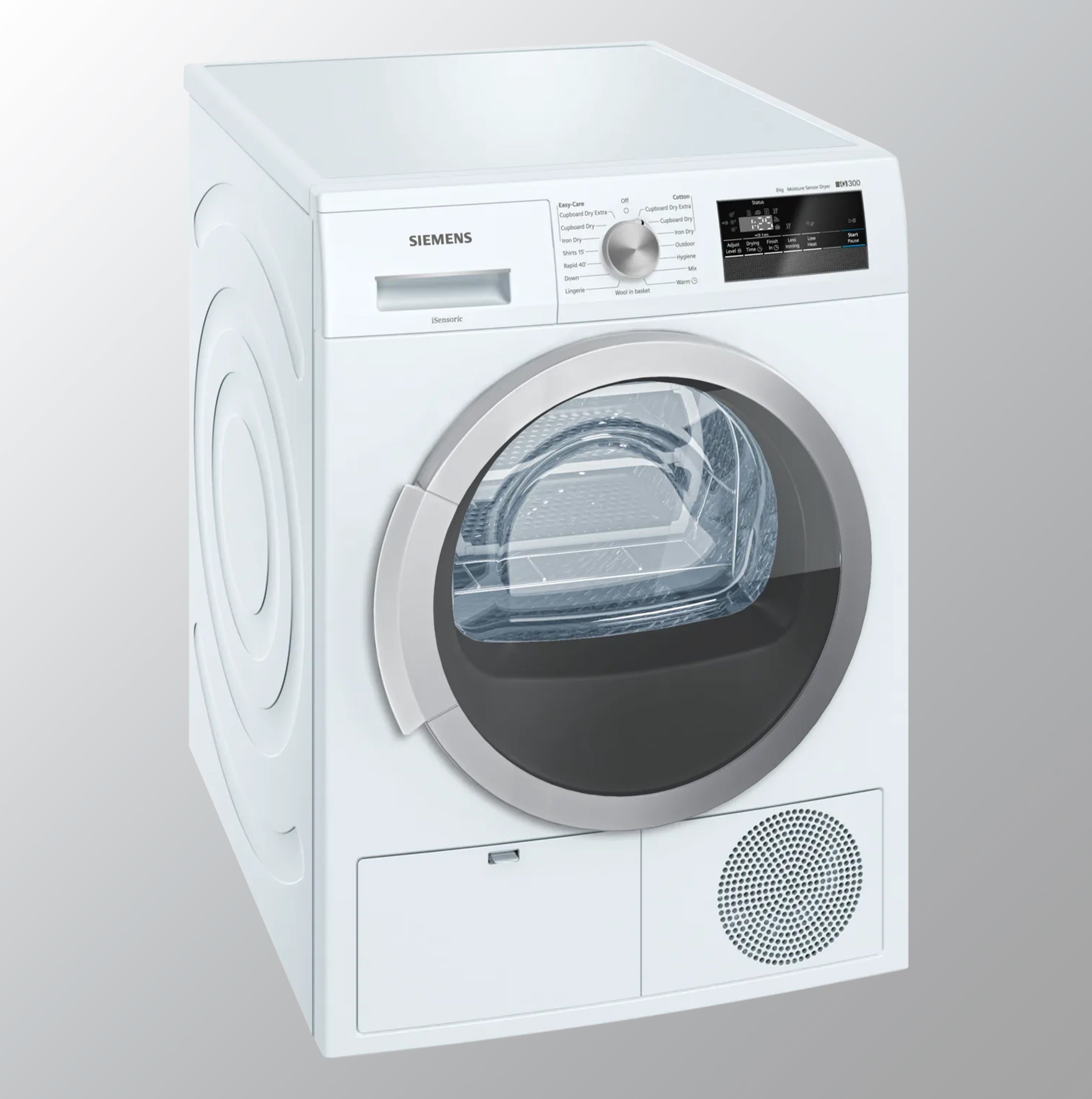 Siemens 8 Kg Condensation Dryer (WT44B202IN, White)