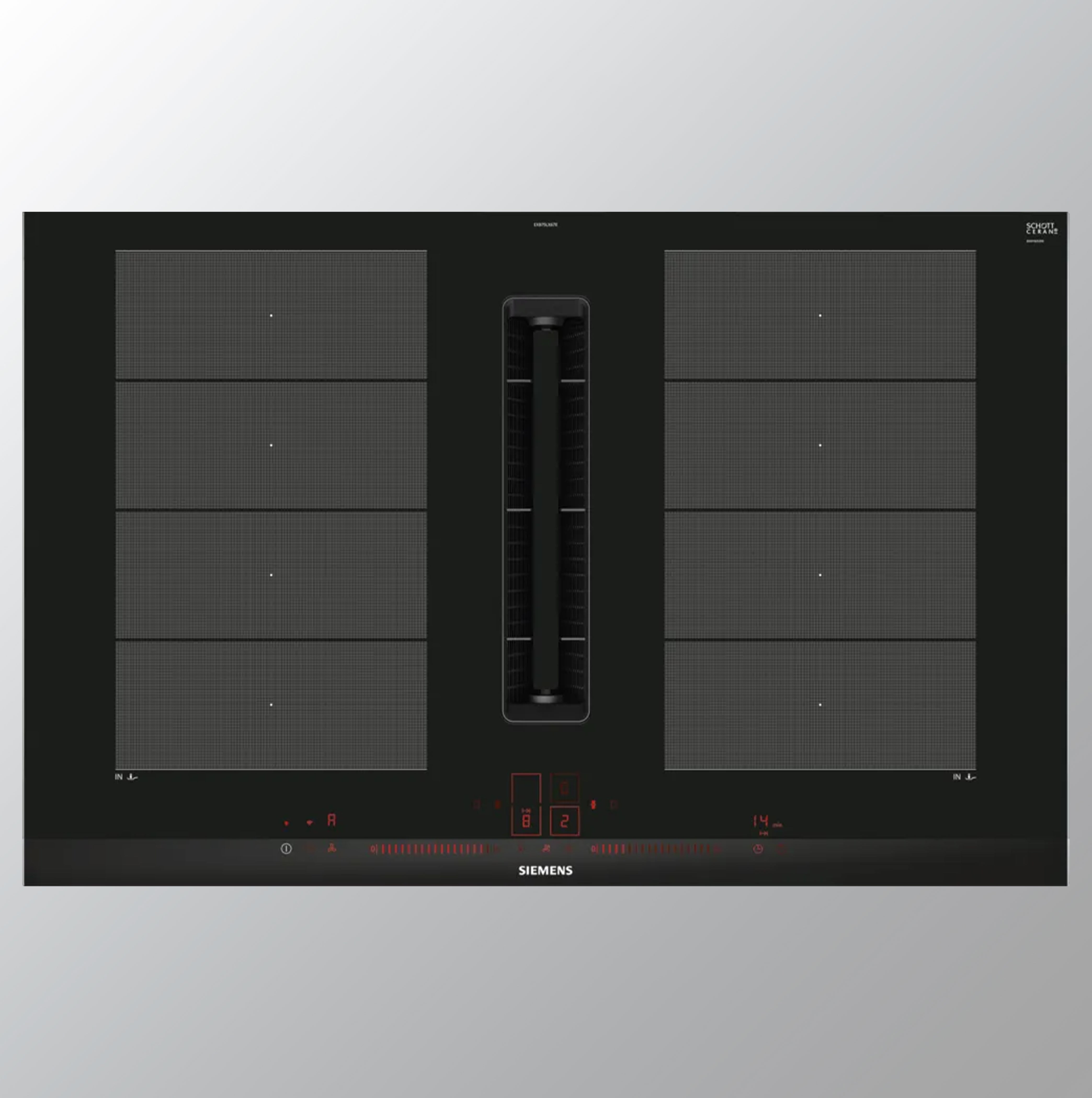 SIEMENS iQ700 Induction hob with integrated ventilation system 80 cm EX875LX67E