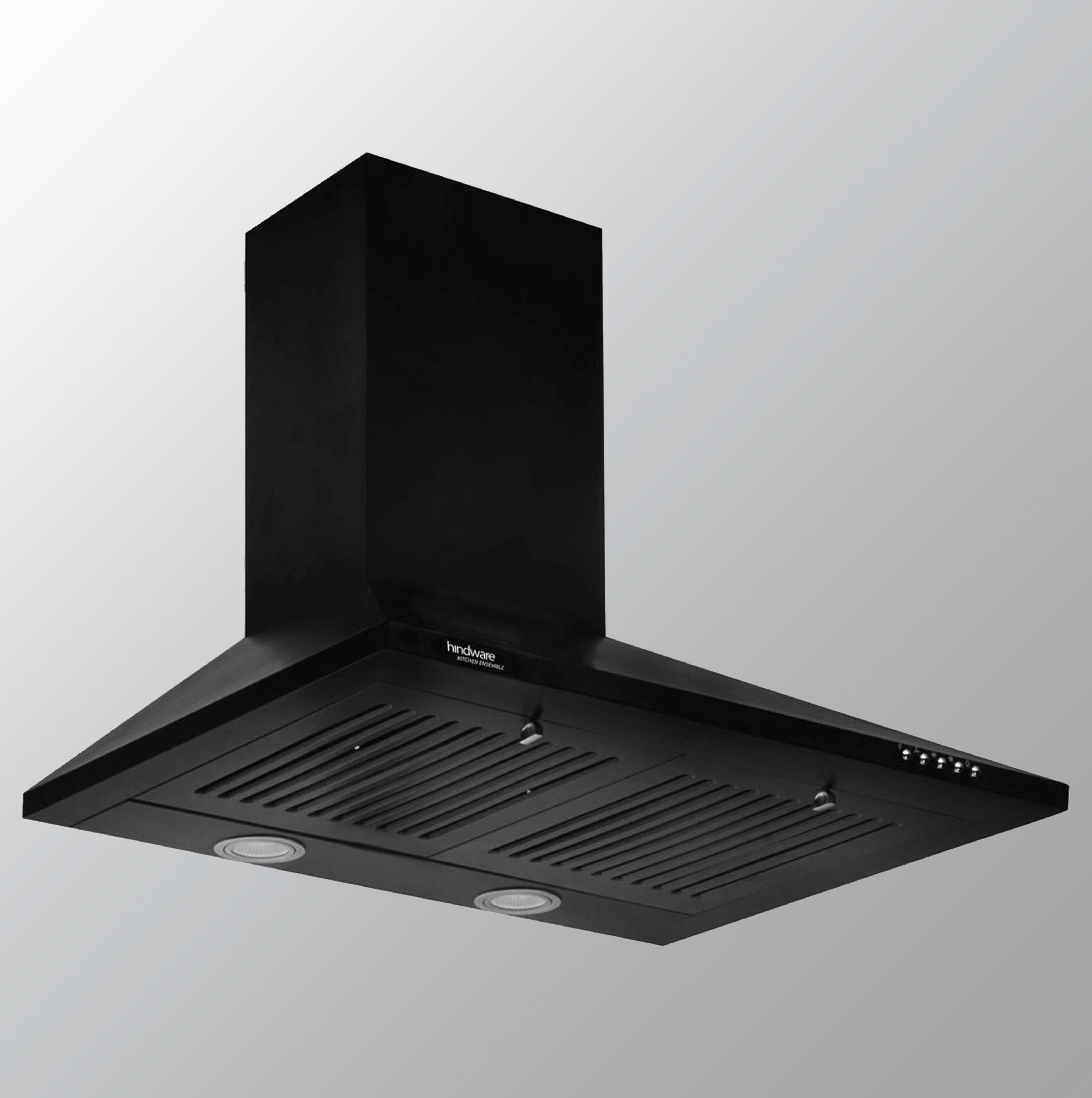 Hindware Chimney Myra Black 60cm 1000m3/hr Baffle Filters
