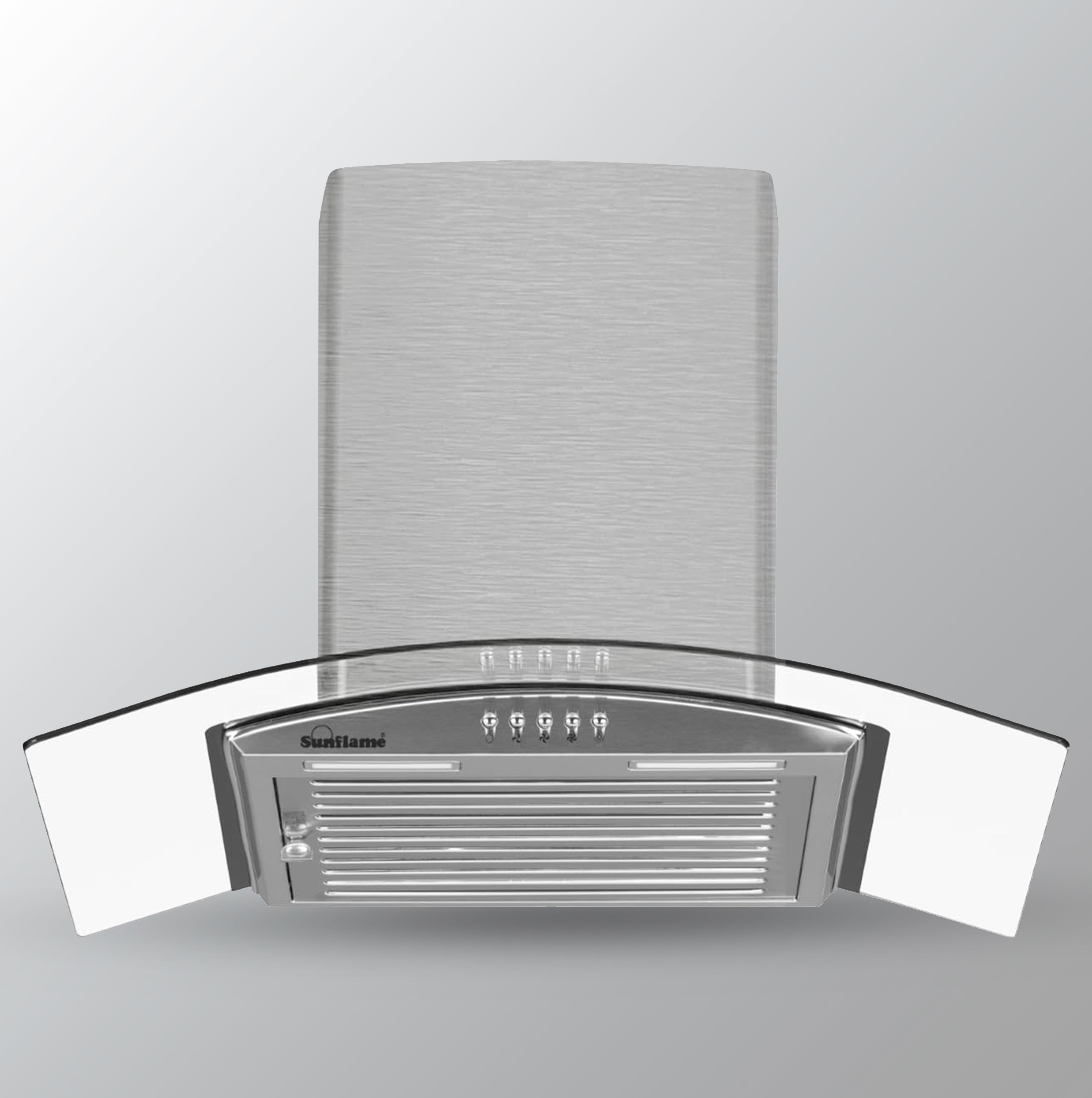 Sunflame Bella wall mounted chimney 60cm ss (1100CMH)