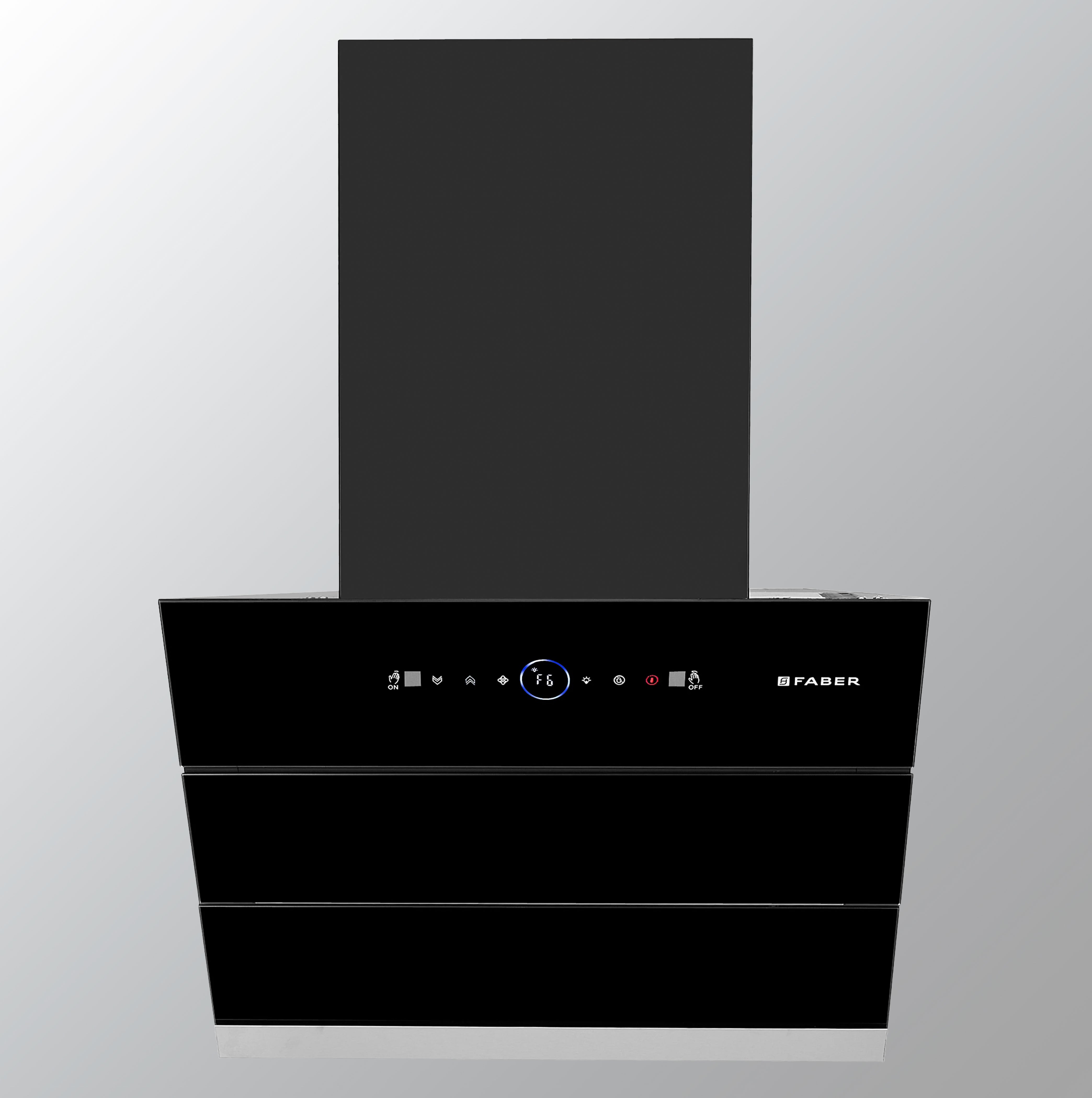 Faber 60 cm 1500 m³/hr Wall Mounted Kitchen Chimney (HOOD COMET BLDC FL HC BK 60, Filterless technology, Touch & Gesture With Remote Control, Black)