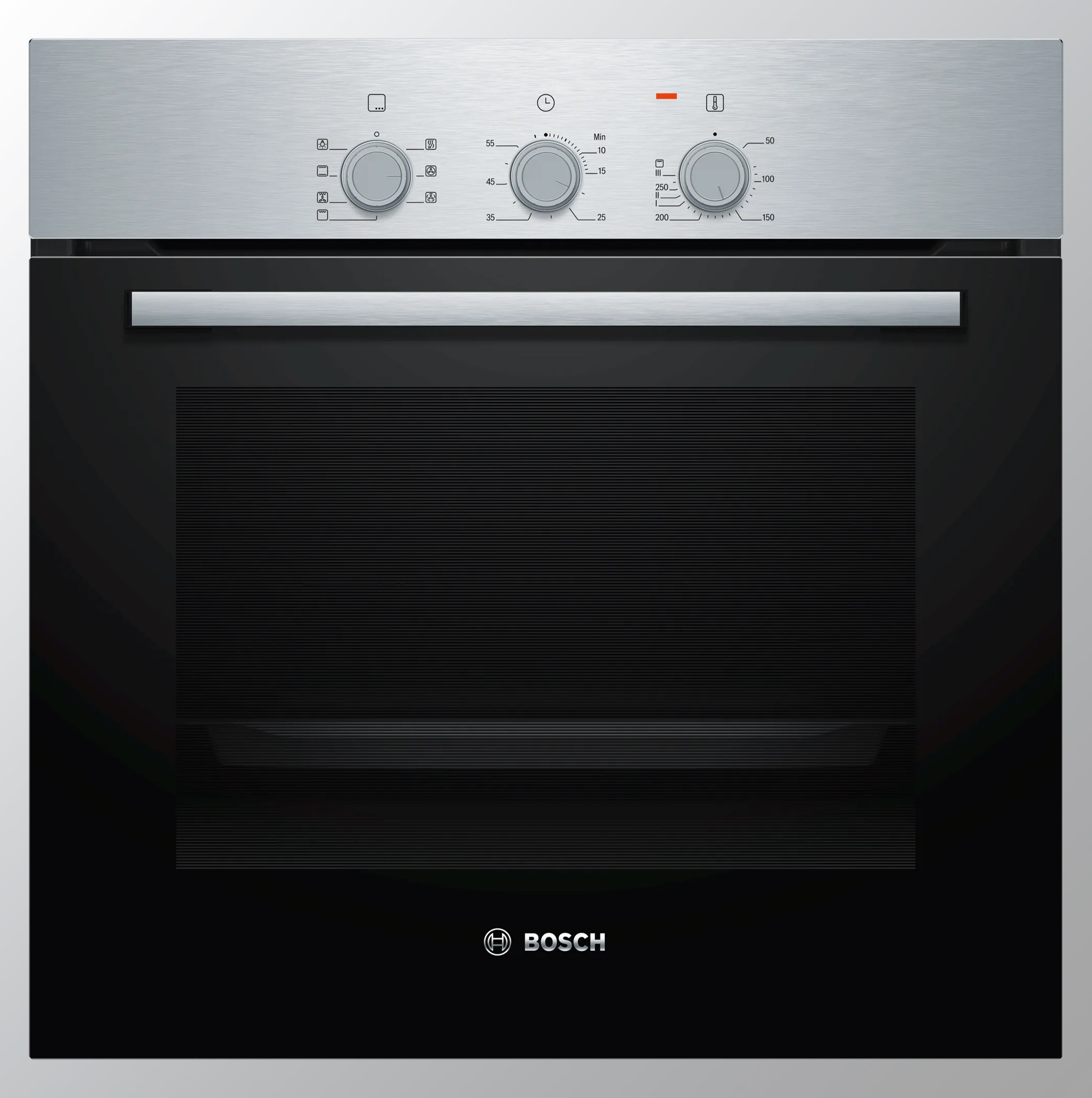 Bosch Serie | 2 60 செ.மீ 66 லிட்டர் உள்ளமைக்கப்பட்ட அடுப்பு, 3D ஹாட்ஏருடன், சரியான பேக்கிங் மற்றும் வறுக்கலை அடைய உதவுகிறது HBF011BR0