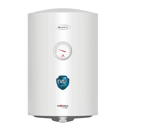 Havells Monza DX 25 Litre 5 Star Vertical Storage Water Heater (White, 2000 Watts)