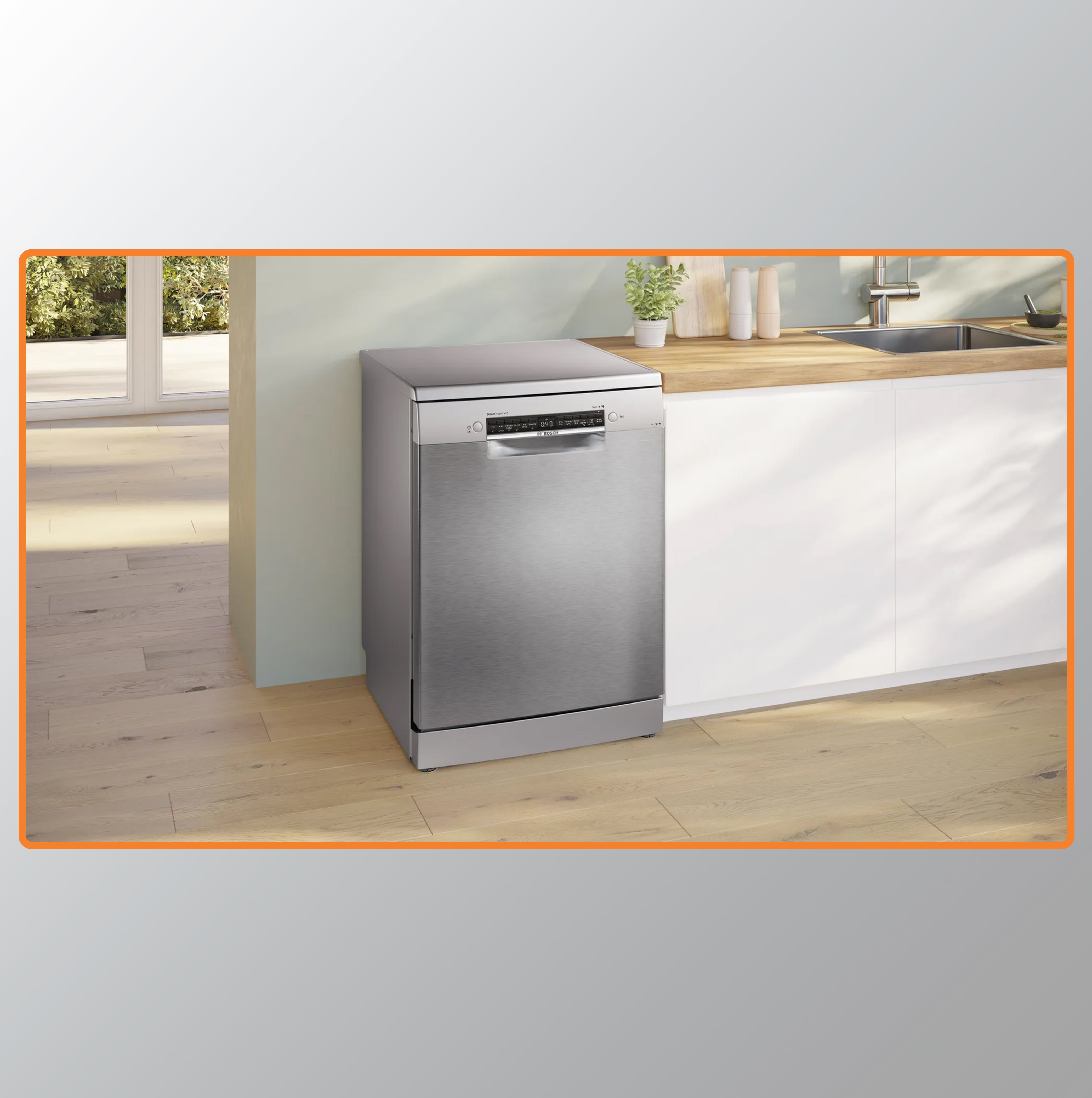 Bosch Series 6 Bosch free-standing dishwasher SMS6HMI00I 60 cm Brushed steel anti-fingerprint
