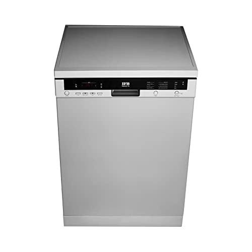 IFB 12 Place Settings Hot Water Wash Free Standing Dishwasher (Neptune VX, Dark Silver,With Heater, for Indian Utensils)