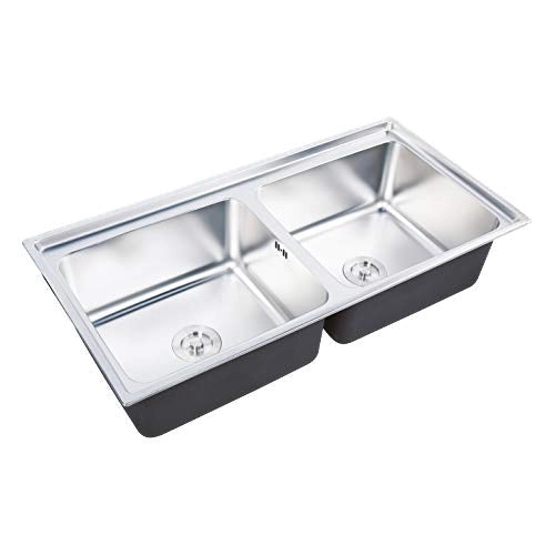 KAFF Stainless Steel Double Bowl Sink KS100 DB (1000 x 500 mm)