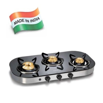Glen 3 Burner LPG Stove 1036 GT HF BB