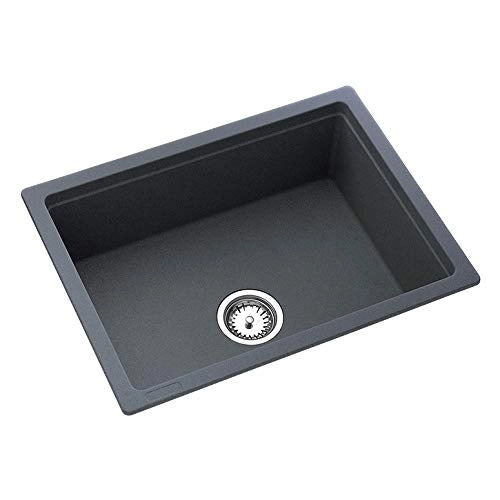 Kaff KSG24SB Bowl Sink, Black, Metallic Finish
