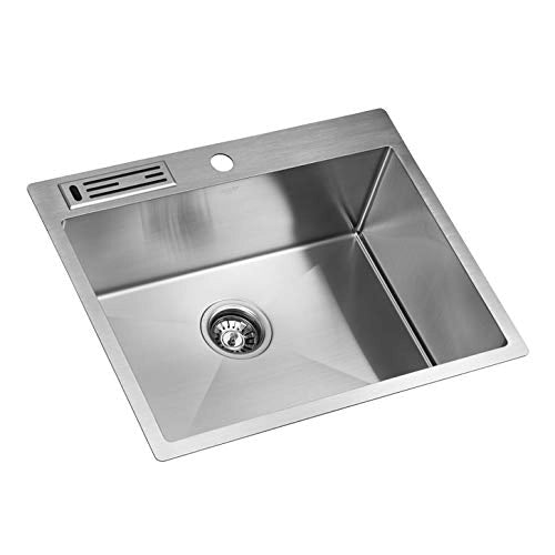 KAFF KSP 61 SB (R10) Stainless Steel Single Bowl Sink, 610 X 500 X 228 mm
