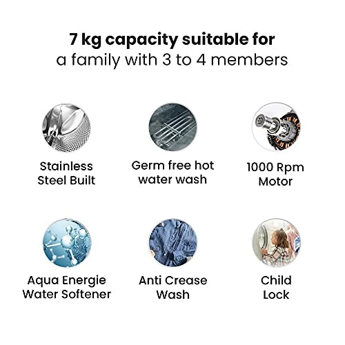 IFB 7 Kg 5 Star Fully-Automatic Front Loading Washing Machine (Neo Diva VX, White, Cradle wash,3D Wash Technology)