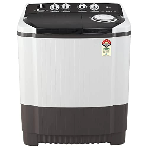 LG 7.5 kg 5 Star Semi-Automatic Top Load Washing Machine (P7530RGAZ, Dark Gray, Roller Jet Pulsator)