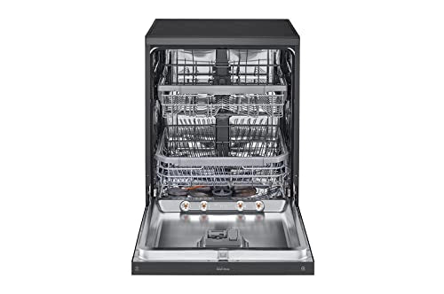 LG 14 Place Settings Wi - Fi Dishwasher (DFB424FM, Matt Black, Adjustable racks)
