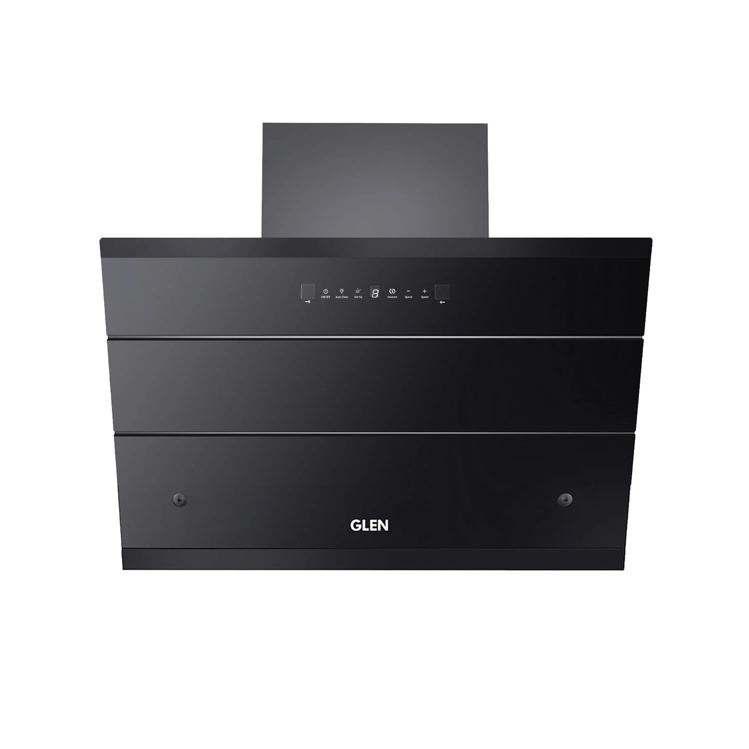 Glen 90 cm 1500 m³/hr Filterless Thermal Autoclean Kitchen Chimney, Slant |(Hood ZOLA HSR 90, Heat Sensor| Aeration technology| Auto On/Off| Touch & Gesture Control,Black)
