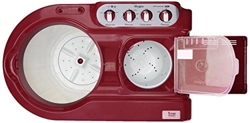 Whirlpool 8 kg 5 Star Semi-Automatic Top Loading Washing Machine (ACE SUPER SOAK 8.0, Coral Red, Supersoak Technology)