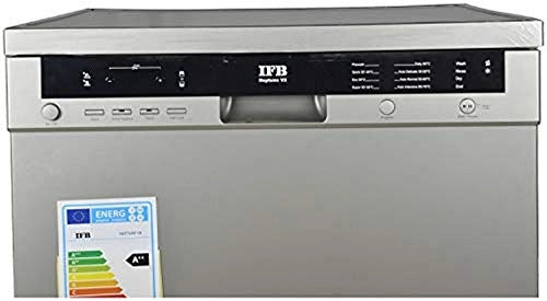 IFB 12 Place Settings Hot Water Wash Free Standing Dishwasher (Neptune VX, Dark Silver,With Heater, for Indian Utensils)