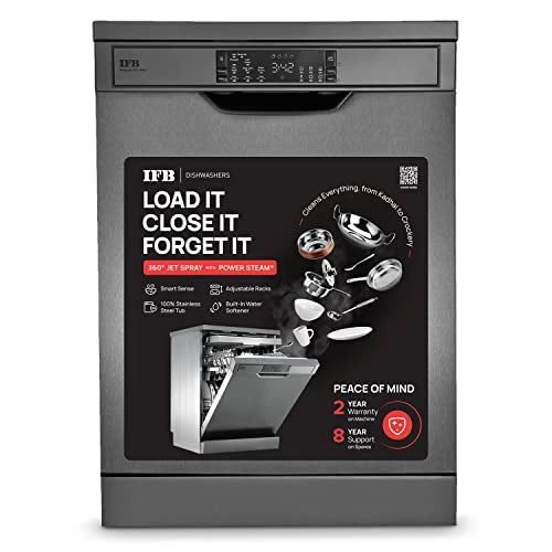 IFB 15 Place Settings wash Free Standing Dishwasher (Neptune VX1 Plus, In Built Heater with Hygienic Steam Drying)