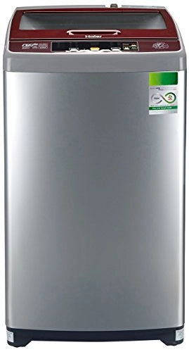 Haier 6.5 kg Fully-Automatic Top Loading Washing Machine (HWM65-707NZP, Silver Grey)
