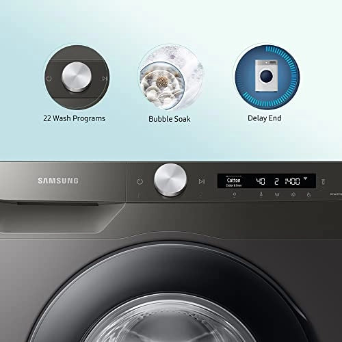 Samsung 9 Kg 5 Star Wi-Fi Inverter Fully-Automatic Front Loading Washing Machine (WW90T504DAN1TL, Inox, In-Built Heater)