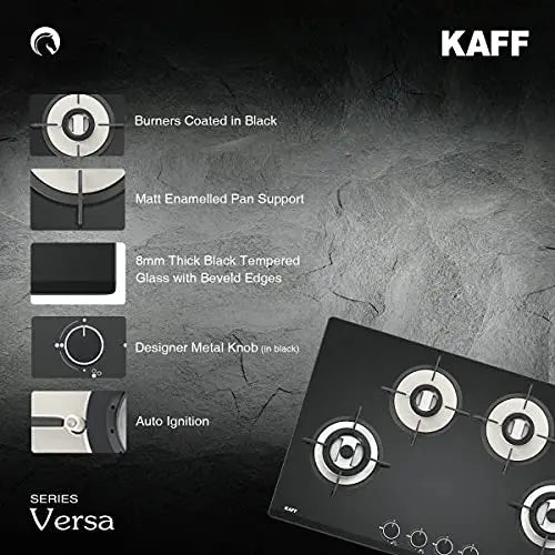 KAFF built-in hob VRH784 4 Brass Burners With 2 Triple Ring Burner