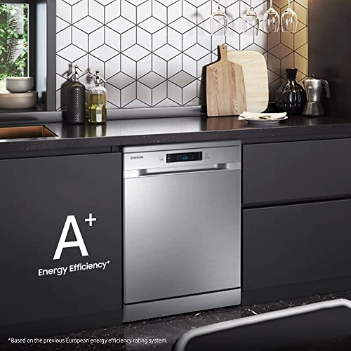 Samsung 13 Place Setting Freestanding Dishwasher with Intensive Wash (DW60M5042FS/TL, Stainless Steel Tub,Hygiene Clean)