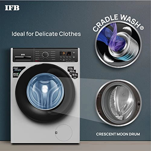 IFB 6.5 Kg 5 Star Front Load Washing Machine 2X Power Dual Steam (ELENA ZSS 6510, Silver & Black, Hard Water Wash)
