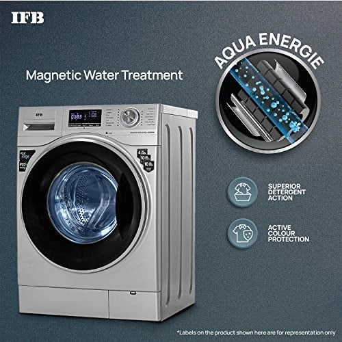 IFB 8 Kg 5 Star Front Load Washing Machine 2X Power Dual Steam (SENATOR WSS 8014, Silver, Hard Water Wash)