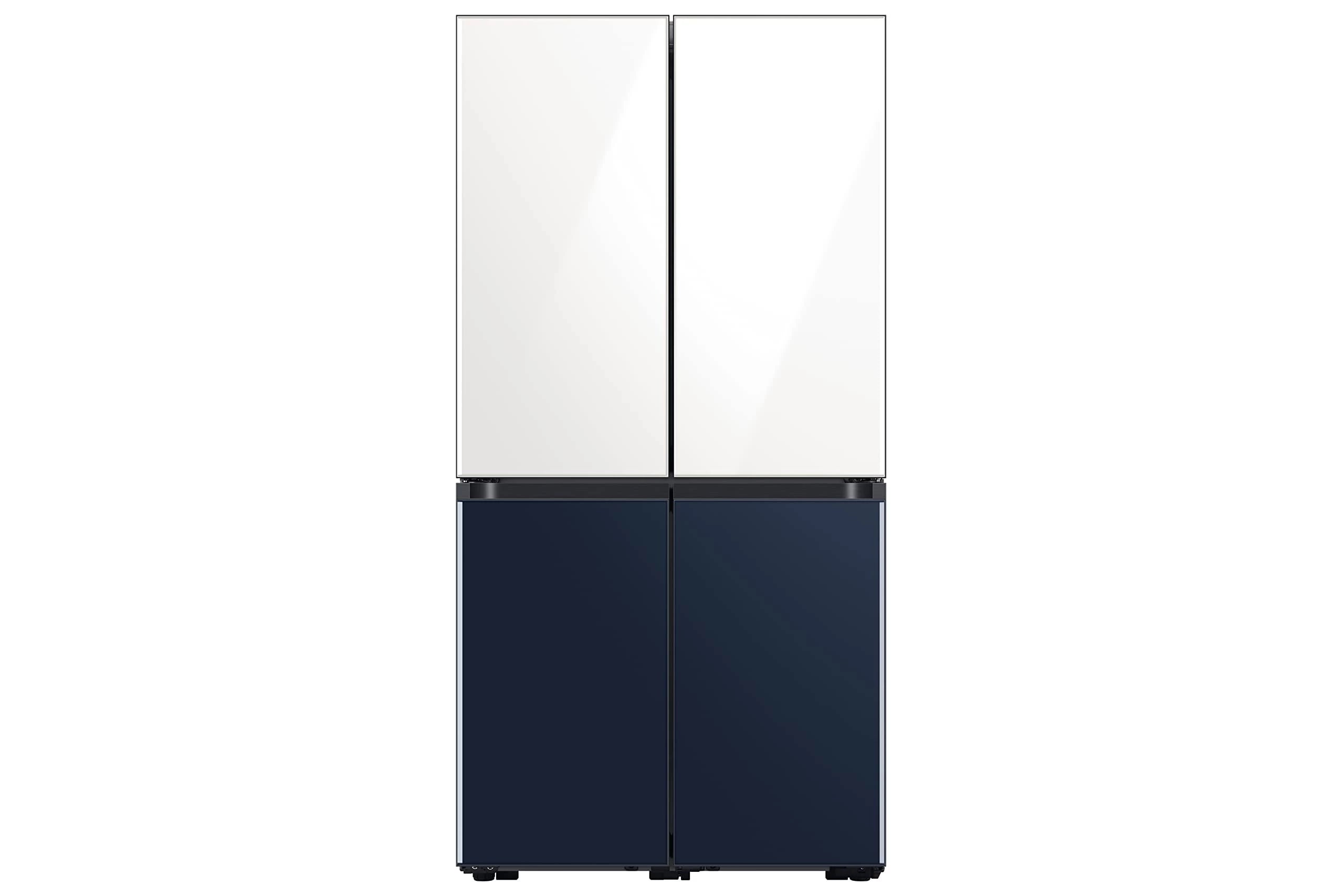 Samsung 670 L Triple Cooling Side-by-Side Refrigerator Appliance (RF63A91C377/TL, Glam White+Glam navy, Inverter Compressor)