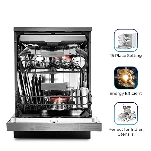 IFB 15 Place Settings wash Free Standing Dishwasher (Neptune VX1 Plus, In Built Heater with Hygienic Steam Drying)