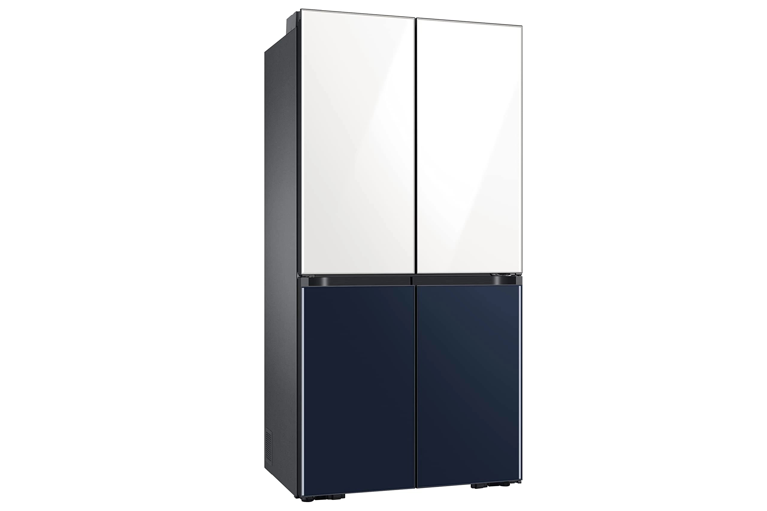Samsung 670 L Triple Cooling Side-by-Side Refrigerator Appliance (RF63A91C377/TL, Glam White+Glam navy, Inverter Compressor)