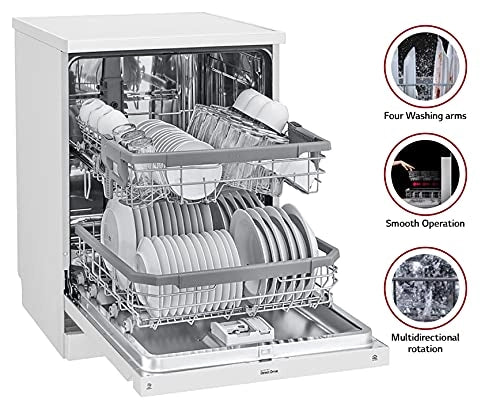LG 14 Place Settings Dishwasher (DFB424FW, White color)