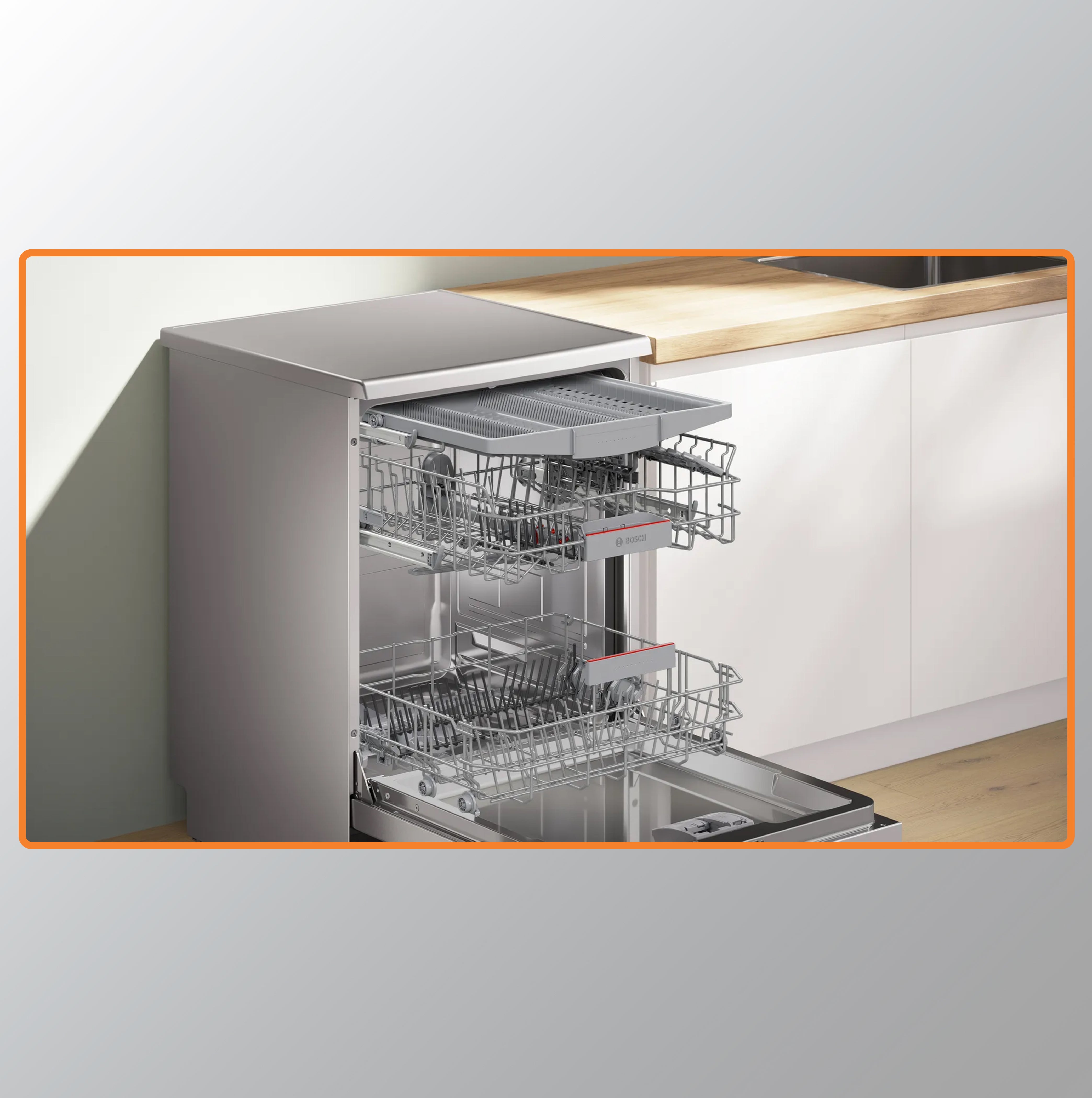 Bosch Series 6 Bosch free-standing dishwasher SMS6HMI00I 60 cm Brushed steel anti-fingerprint