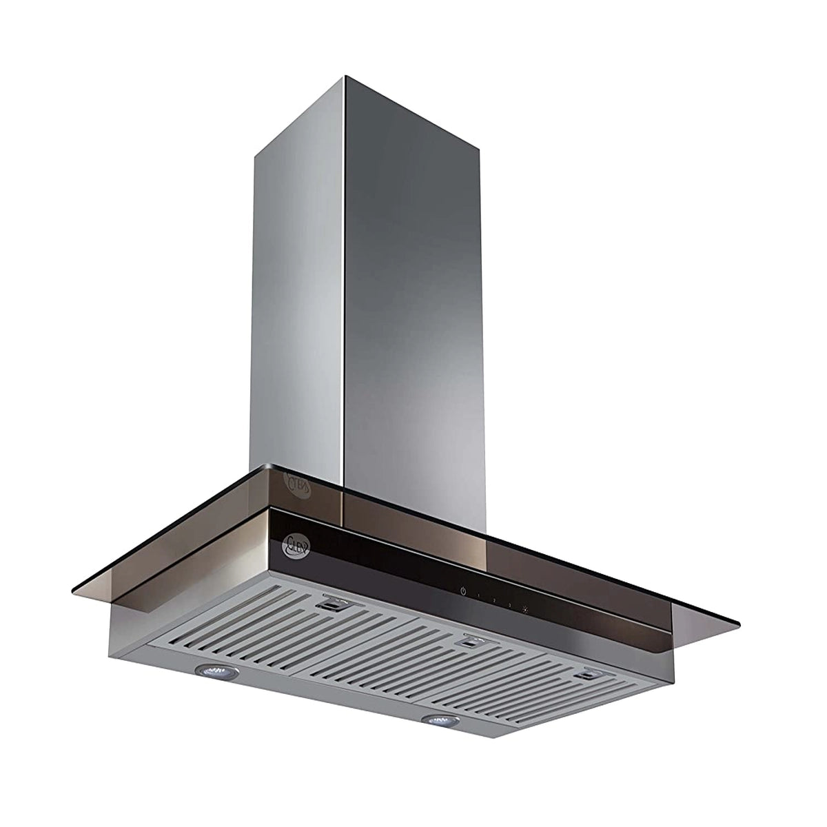 GLEN Kitchen Chimney GL 6062 TS Touch Control 60cm, 1250m3/h + Built in Hob GL 1074 SQFIN Combo Offer