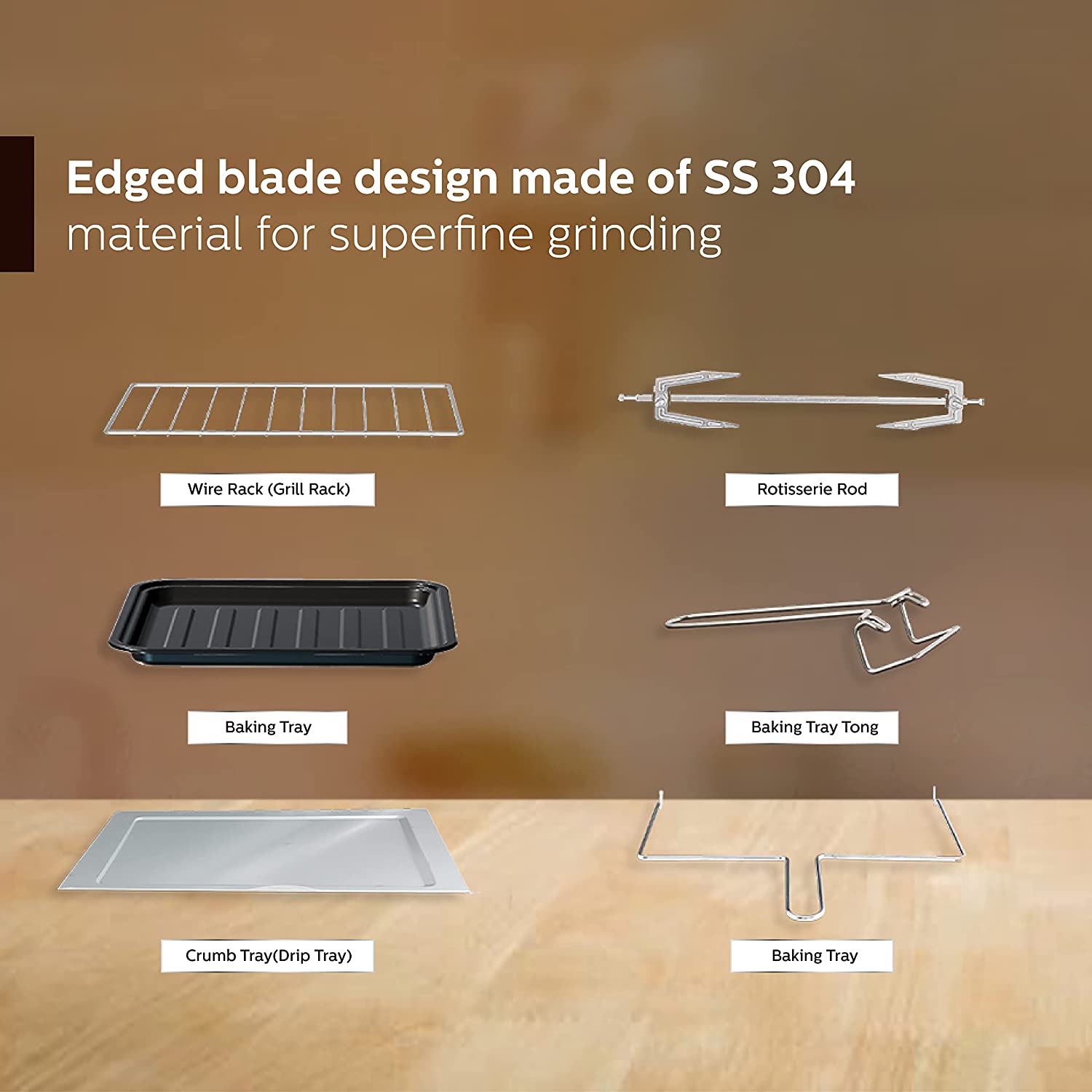 Philips OTG Oven Toast Grill 25L with Opti Temp Technology - HD6975/00, black