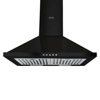 Glen Pyramid Ductless Kitchen Chimney 6050 Junior DX Black 60 cm 1000 m3/h