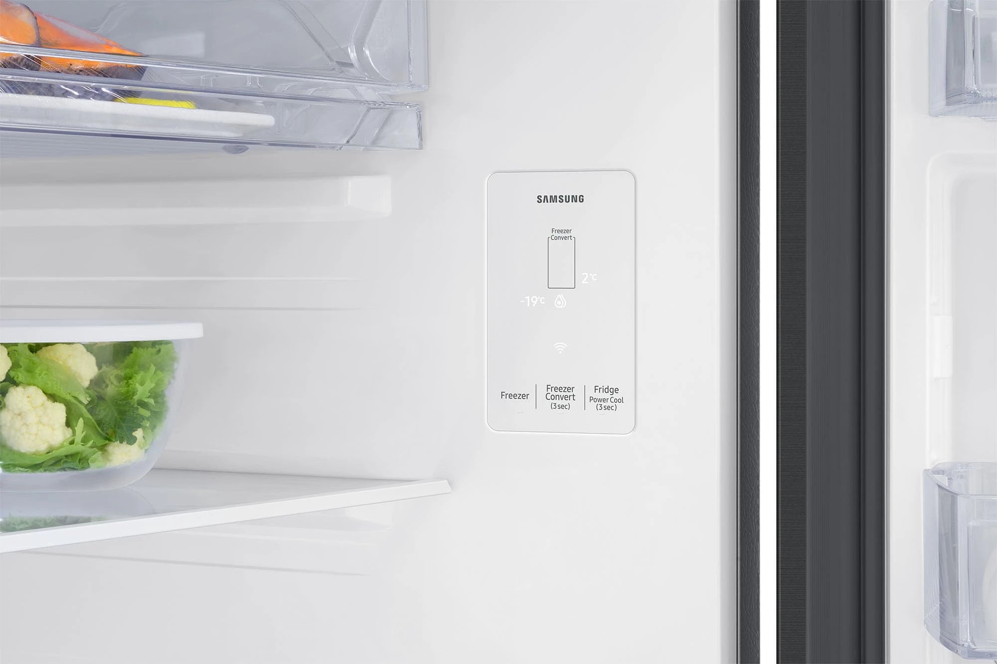 Samsung 330 L, 2 Star, Convertible 5-in-1, Digital Inverter, Frost Free Double Door, WiFi Enabled Bespoke AI Refrigerator (RT34DG5A2BBXHL, Luxe Black, Black)