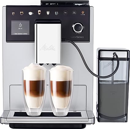 Melitta CI Touch Latte Select Fully Automatic Coffee Machine with Grinder, Silver F63/0-201